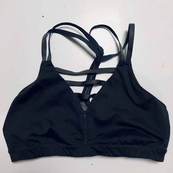 caged front sports bra